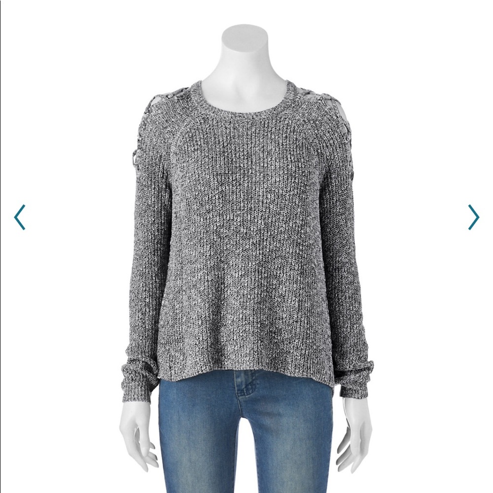 Cloud Chaser Cold Shoulder Sweater